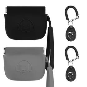 B0cmcxvx8j Wallfid Silicone Dog Treat Pouch Bag Auto Closure With Pet Training Clicker