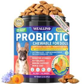 B0fr4pldbh Weallin Dog Probiotics Chews Sensitive Stomach Support Triple &