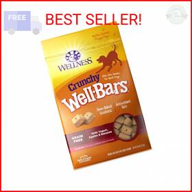 Wellness 711181265873 Wellbars Dog Treats Natural Training Treat Grain Free Crunchy Yogur