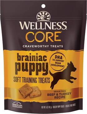 88218 Wellness Core Brainiac Puppy Soft Training Dog Treats 5 Ounce Pack Of 1