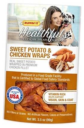 7n08316 Westminster Pet Products Chicken Wrapped Sweet Potato Dog Treats 3.5oz