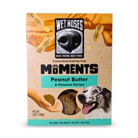 Wet Noses 850032500593 Moments Non-gmo Peanut Butter And Molasses Homestyle Crunchy Dog Trea