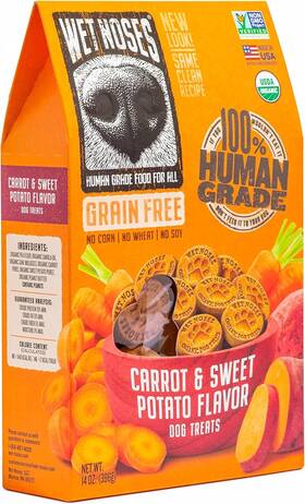 Wet Noses 850201000053 Organic Crunchy Dog Treats Grain Free 14 Ounce Pack Of 1