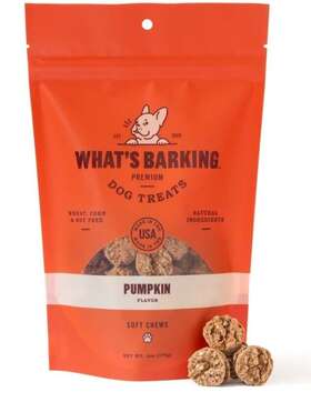 Whats Barking 850020273638 Pumpkin Soft Chews Dog Treats - 6oz