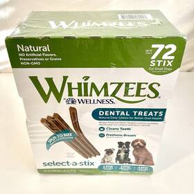 1574458 Whimzees Natural Dental Treats Chew Sticks For Dogs 72 Count Wellness #1574458
