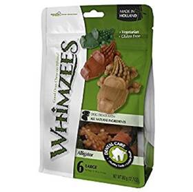 Whimzees 626211271499 Paragon Alligator Treat Dental For Large Dogs 6 Per Bag