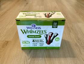 Whimzees 810037581249 Wellness Brushzees Dog Dental Treats Natural Chews Size Xl 15 Ct New