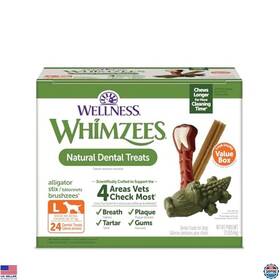 B09f9zxbr2 Whimzees Natural Large Dog Dental Treats Chews - 24 Count Value Box