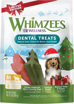 Whz1971 Whimzees Wellness Holiday Dog Dental Treats 6 Count Pack Of 1 Other