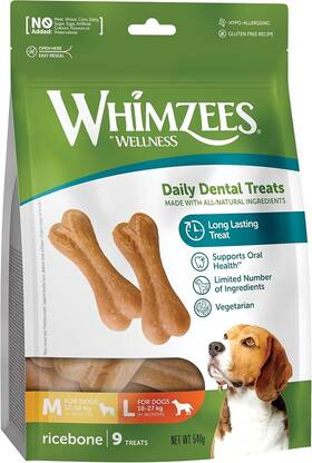 Whz311eu Whimzees By Wellness Rice Bone Dog Dental Sticks 20 Pieces Whz311eu Whimzees By Wellness Rice Bone Dog Dental Sticks 20 Pieces