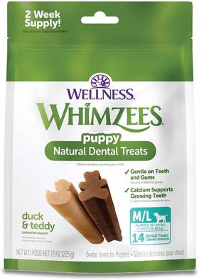 Whz832 Whimzees Wellness Puppy Dog Dental Treats Medium And 14 Count Pack Of 1
