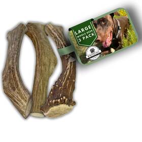 Whitetail Naturals 601706194699 3 Pack Deer Antlers For Large Dogs Antler Dog Chews - Crafted In Usa An