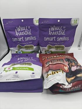 Whole Hearted 800443441428 Lot Of Past Best By Date Smart Smiles Dental Treats For Dogs