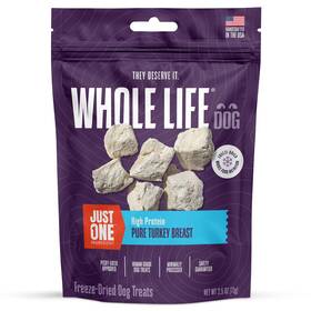 Whole Life Pet Products 850043516385 Just Turkey Freeze Dried Dog Treats Value Packs - Human Fo