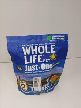 Whole Life Pet Products 895777000335 Just One Turkey Freeze Dried Dog Treats Value Packs - Human Grade