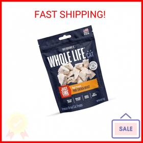 Ch755 Whole Life Pet Products 895777000755 Cat Just One Chicken Freeze Dried Treats - Human Grade High Prote