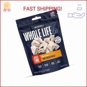 Ch373 Whole Life Pet Products Cat Just One Chicken Freeze Dried Treats - Human Grade High Prote