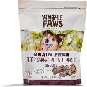 Whole Paws 099482480905 Grain Free Beef And Sweet Potato Recipe Dog 1 Pound Pack Of