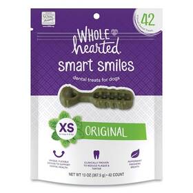 F10979 Wholehearted Smart Smiles Original Flavor Dog Treats 13 Oz. Count Of X-small