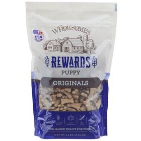 408-461-15 Wholesomes 2 Pound Chicken Meal Puppy Treats Oven Baked Biscuits For Healthy Teeth