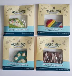Wiggles And Wags 737257915206 4 Bake Shop Cookies Cupcake Paw Pretzel Heart New Sealed