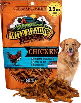Wild Meadow Farms 728028425871 - Classic Chicken Minis Soft Jerky 3.5 Ounce Pack Of 1