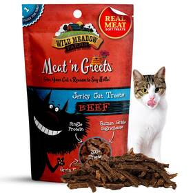 Wmmgb689 Wild Meadow Farms - Cat Treats Meat Ftn Greets Soft Jerky With 2 Oz