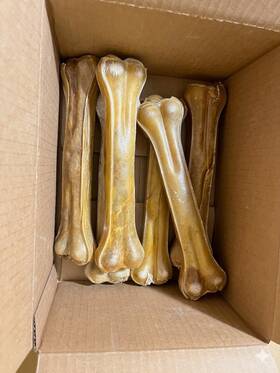 Bio318 Willmar Pet 6 Pieces 10-1/2 Inch Pressed Rawhide Bone