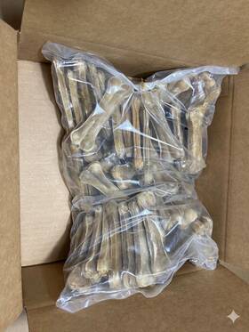 Bio330mp Willmar Pet 4-1/2 Inch Pressed Rawhide Bones 50 Pcs Of Bone