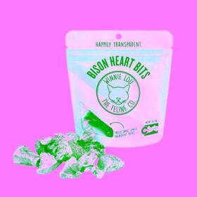 Winnie Lou The Canine Company 860004222071 Bison Heart Bits Cat Treats 1 Oz Case Of 8