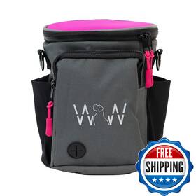 Wolf In Winter B09wrqkl3h Multipurpose Pro Dog Treat Bag Neoprene Split Top Training