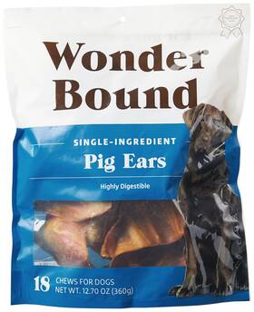 Gjh-1471 Wonder Bound Amazon Brand - Whole Pig Ears Single 18 Count Pack Of 1