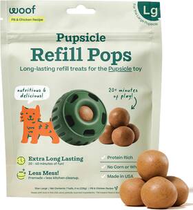 Woof 313054693679 Pupsicle Chicken Refill Pops Delicious Long Lasting Dog Treats Wholesome