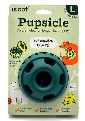 Woof 850017717275 Pupsicle M/l Treat Dispensing Toy Durable Non Toxic For Dogs 3.75 Inch