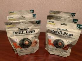 Woof 850017717305 Lot Of 6 Pupsicle Refill Pops Peanut Butter And Chicken Recipe Size Large
