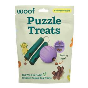 Woof 850067859901 Air Dried Puzzle Treats Refill Sized 5 Ounce Pack Healthy Dog Training