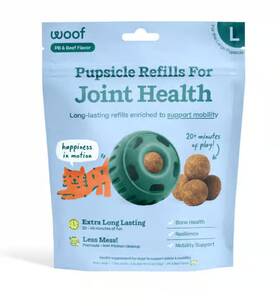 Woof 860011143734 1 Case 24 Bags Pb And Beef Flavor Pupsicle Refills For Joint Health Dogs Lg