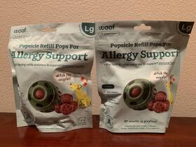 Woof 860011143741 2 Pupsicle Refill Pops For Allergy Support - Peanut Butter And Beef Size Lg