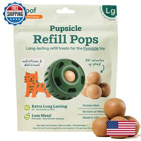 Woof B0c15n2qb5 Pupsicle Refill Pops - Low-mess Dog Snacks Peanut Butter And Beef