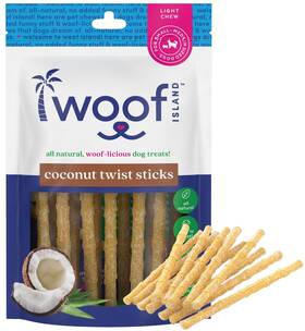 Woof Island 850028213148 Coconut Doggie Chews - Premium All Natural Pet Treats Healthy Pupp