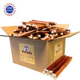 Woofleys 850067530022 Woofley S 6 Inch 100 Count Bully Sticks For Small Dogs Safe Digestible Chews