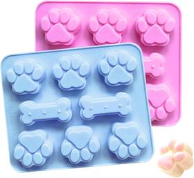 Xmxuemei 717203333629 Cats Paw Dog Bone Silicone Molds Non-stick Food Grade Cute Hard Candy Cupcake
