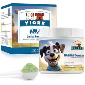 Yiorr 768381769465 Dog Dental Powder - Teeth Cleaning Breath Freshener Dent