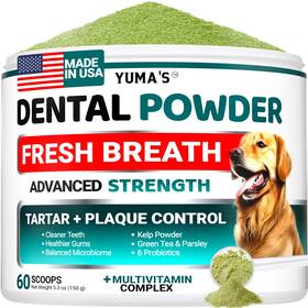 Kbm1 Yumas Advanced Dog Dental Powder Breath Freshener Teeth Cleaning Bad