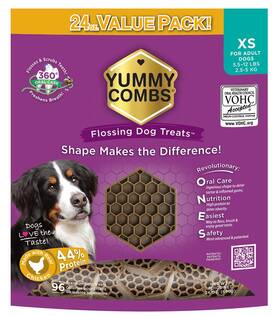 Yummy Combs 400677008224 Dog Dental Treats Vet Vohc Approved Delicious Chicken Prote Inch