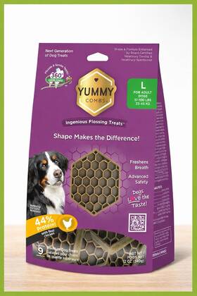 Yummy Combs 400677008538 Dental Treats For Dogs Old Version Large 24oz 18 Count
