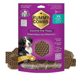 Yummy Combs 840067700402 Xs Dog Dental Treats Removes Tartar - Vet Vohc Approved A Treat