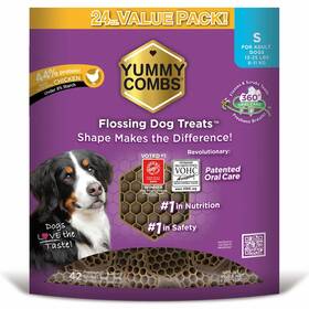 Yummy Combs 840067700839 Dog Dental Treats Vet Approved Protein Treat Chicken - 42