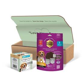 C150 Yummy Combs 840067702604 Longevity15 Dog Health Supplement 30-day Supply Dental