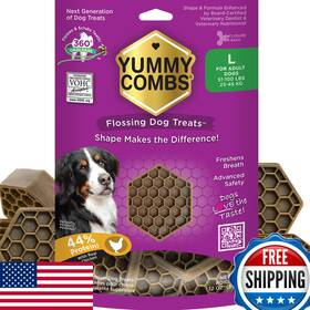 B09nf8l5q4 Yummy Combs Dog Dental Treats Vet Vohc Approved Delicious Chicken Protein